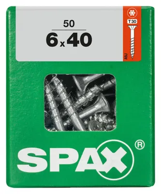 Produktbild von Spax Universalschrauben 6.0 x 40 mm TX 30 - 50 Stk.