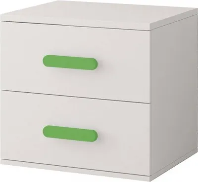 Obrázek produktu pro Noční stolek Jonas I 22 Bílá/bílá + Grune