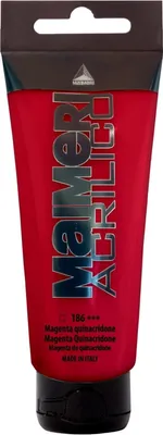 Zdjęcie produktu dla Maimeri Acrilico Farba akrylowa Quinacridone Magenta 186 200 ml 1 szt.