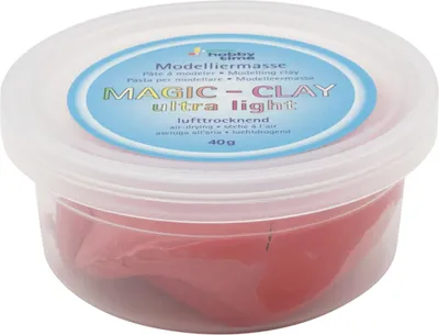 Produktbild von Magic-Clay ultra-light Modelliermasse rot 40 g