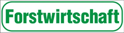 Produktbild von INDIGOS UG - Magnetschild "Forstwirtschaft" 30 x 8 cm - Magnetfolie für Auto / LKW / Truck / Baustelle / Firma