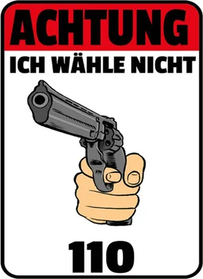 Produktbild von vianmo Holzschild 40x30 cm Achtung ich wähle nicht 110