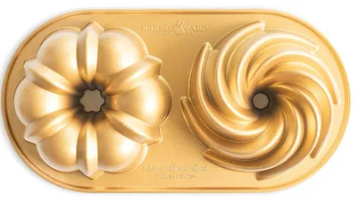 Produktbild von Nordic Ware Gugelhupfform Classic Duet - Aluguss - 32 x 17 cm