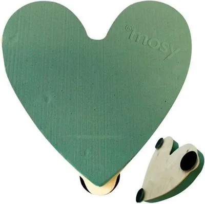 Produktbild von Autoherz - Blumen-Autoschmuck, 40 cm, Brautwagen, Gesteck, Hochzeitsauto, Hochzeit