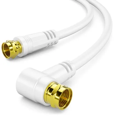 Produktbild von deleyCON 15m SAT TV Antennenkabel Winkel Koaxial Kabel F-Stecker HDTV 4K