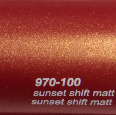 Produktbild von (25€/m²) Oracal 970RA Autofolie 100M Sunset Shift Matt Folie 152 cm Breite Laufmeterware gegossene Auto Folie selbstklebend