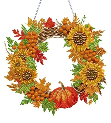 Produktbild von Diamond Painting Herbst Bilder Set Acryl Fensterbilder Hängend Deko