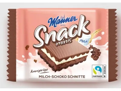 Zdjęcie produktu dla Manner Wafle Minis kakaowe 25g
