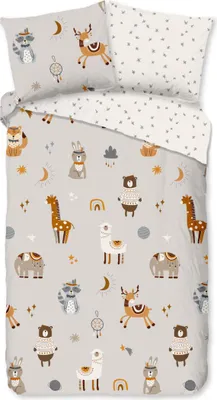 Zdjęcie produktu dla Muller Textiles 31020.99.28, Koc do nakrycia w zestawie, Poszewka na poduszkę dołączona