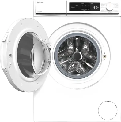 Produktbild von Sharp ES-NFA612BWNA, Frontlader, 6 kg, B, 75 dB, 1400 RPM, A