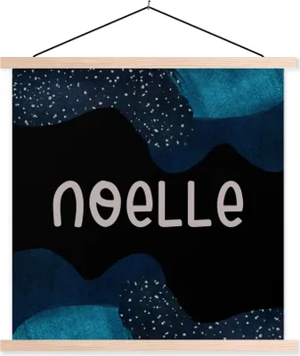 Produktbild von MuchoWow® Textilposter Noelle - Pastell - Mädchen 40x40 cm mit holzfarbenen Rahmen - Posterleiste