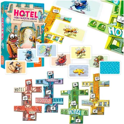 Produktbild von MUDUKO Hotel unter dem Spinnennetz Familienspiel 5+