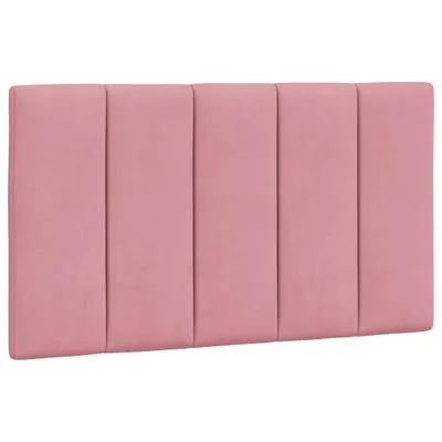 Image de Coussin de tête de lit Hanko rose 80 cm velours