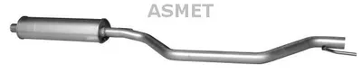 Produktbild von ASMET 05.175 Mittelschalldämpfer Schalldämpfer für OPEL Vectra C Caravan (Z02) Signum CC (Z03)
