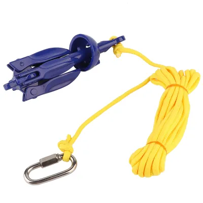 Immagine prodotto di Set di ancore in alluminio, 0,7KG, accessori per gommoni, kayak e barche da diporto Ancoraggio per canoa pieghevole per gommone