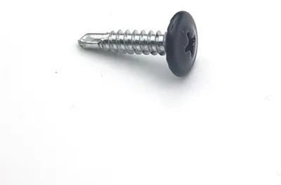 Selbstbohrende Schrauben 4,2 x 19 mm, RAL 9005, verzinkt, 100 Stück