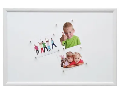 Produktbild von Deknudt S54ST2 Magnetwand Holz weiß 40x60 cm