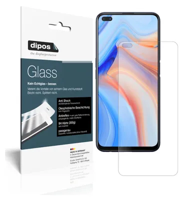 Obrázek produktu pro 2x ochranná fólie pro Oppo Reno4 Z 5G matná - anti-shock 9H fólie dipos Glass plastové sklo