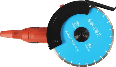Obrázek produktu pro Elektrická pila na beton 3000 W, diamantový kotouč 350 mm, vysokovýkonná řezací pila 3800 ot./min pro cihly, mramor a beton, modrá, EU