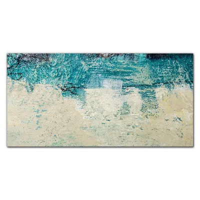 Produktbild von Coloray - Bild aus Glas - Glasbilder - 100 x 50 cm - Wanddekoration Küche Glasblock mit Bild Dekoration Wohnzimmer Gehärtetes Glas - Strand Meer