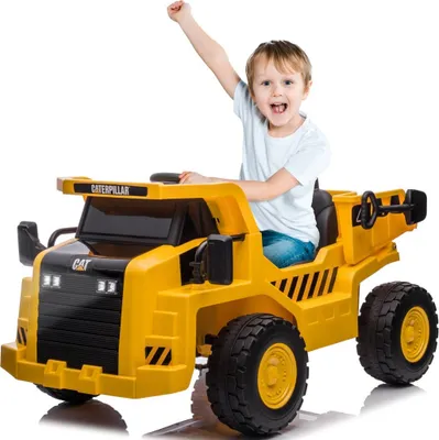 Immagine prodotto di Auto scorrevole auto scorrevole auto scorrevole auto per bambini auto elettrica con trazione elettrica per bambini da 3 anni CAT giallo