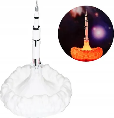 Image de USA COSMIC ROCKET LIGHT 800mAh USB pour ENFANTS Lampe de chevet pour la chambre à coucher