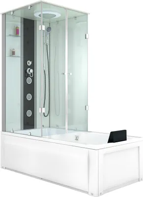 Produktbild von Dusche Wanne Kombination K05-R00 Duschkabine 90x180 cm