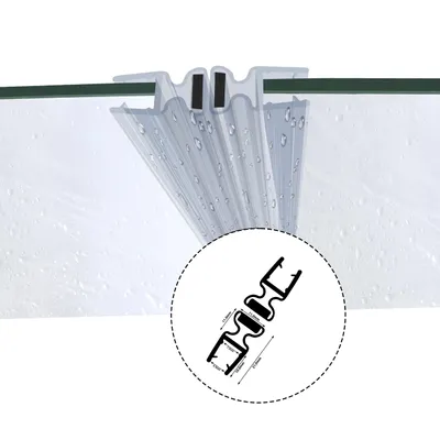 Obrázok produktu pre Magnetické tesnenie 180° (6 mm - 7 mm) DM03 Sprchové tesnenie pre okrúhle sprchy 200 cm 1 pár