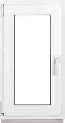 Immagine prodotto di Finestre per cantina Framex Finestre in PVC bianche Larghezza x altezza 45 x 95 cm (450 x 950 mm) doppia (32 mm) rotazione/inclinazione DIN sinistra - Premium - Tutte le misure