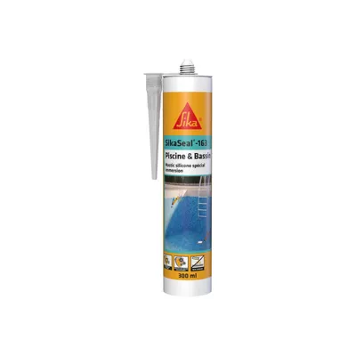 Obrázok produktu pre Silikónový tmel SIKA Sikaseal - 163 Bazén a jazierko - priehľadný - 300 ml