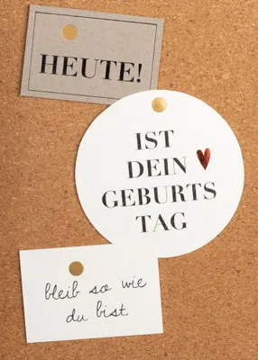 Produktbild von Räder Korkkarte Heute ist dein Geburtstag