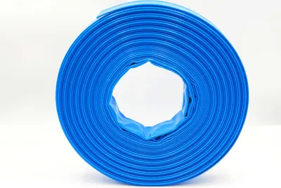 Produktbild von 2 Zoll | 52 mm - 30 Meter - PVC Flachschlauch - Bauschlauch - Industrieschlauch - blau