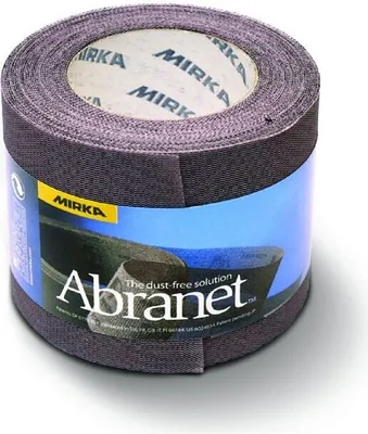 Produktbild von MIRKA Rollen Abranet Ace 115 mm x 10 m P120 Gitternetz Klett (1 St)