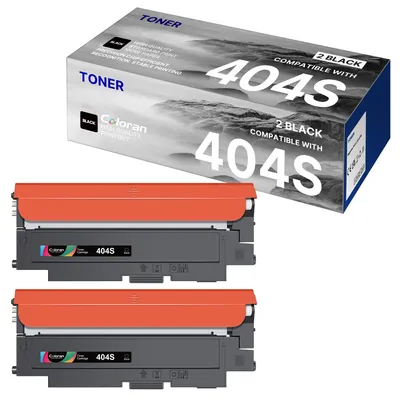 Produktbild von 2er-Pack CLT-P404C CLT-404S CLT-K404S Schwarz Tonerkartusche Kompatibel für Samsung 404S CLT-K404S Toner für C480W C480FW C430W C480 C430 C48X C43X CLT-404S K404S Series(2 Schwarz)