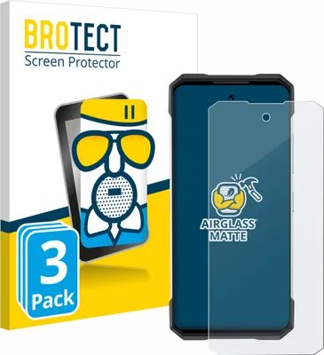 Produktbild von 3x BROTECT Entspiegelungs Schutzglas für Doogee S200 Schutzfolie Panzer Folie Glas Display Schutz matt