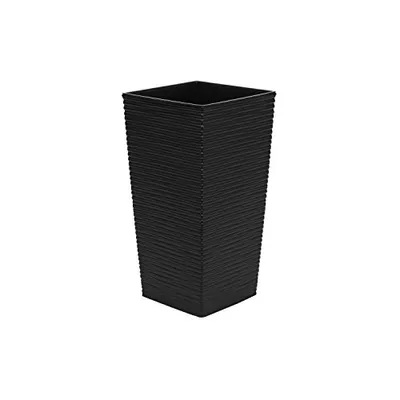 Produktbild von Blumentopf Topf aus Kunststoff mit Einsatz Innen,  Meißel schwarz H 465 mm