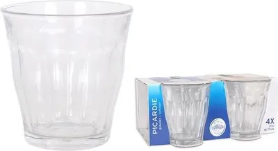 Produktbild von Duralex 1024 AC04 Picardie - Set de 4 Glasbecher de Crystal (7 cm), Klar, 7 cm, 4