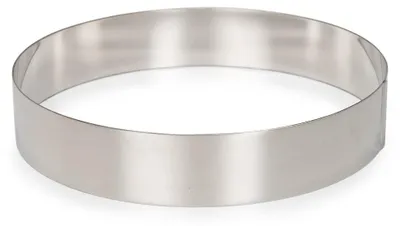 Kuchenring 24 cm, Edelstahl, backofenfest, spülmaschinengeeignet