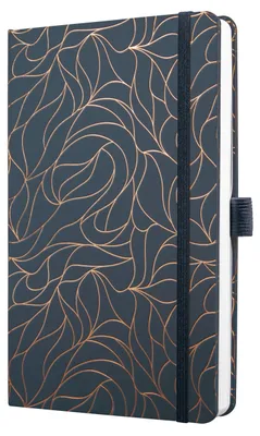 Obrázok produktu pre SIGEL JN365, zápisník Jolie® Twilight Blue, formát približne DIN A5, potlačený, tmavomodrá farba, tvrdá väzba z medi, 174 strán, 1 kus.