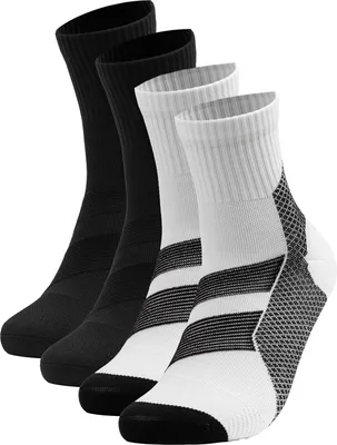 Produktbild von Occulto Herren Fersensporn Sport Kompressionssocken 2er Pack (Modell: Ian) Blk-Wht 43-46