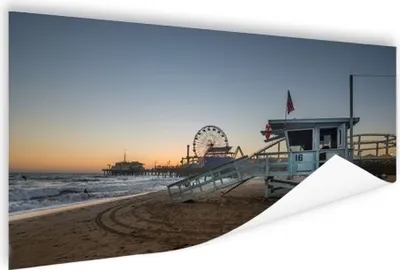 Produktbild von MuchoWow® Poster Strand - Amerika - Los Angeles 160x80 cm - Foto Poster