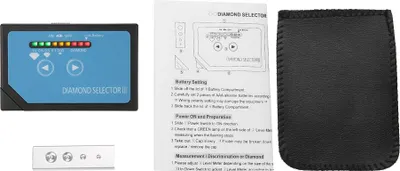 Obrázok produktu pre Praktický prenosný nástroj na testovanie šperkov Diamond Selector III s LED indikátorom