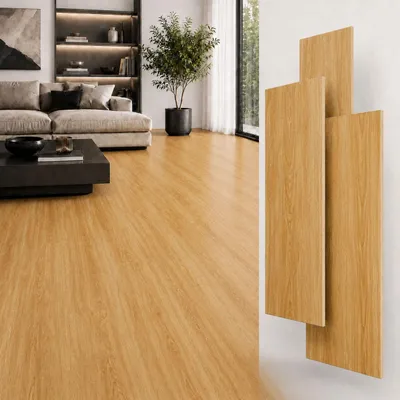 Produktbild von SPC Klick Vinylboden 5mm mit Trittschalldämmung wasserfest Holzdekor – Designboden für Renovierung und Wohnräume