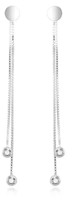 Produktbild von Modern silver chain earrings AGUP1864