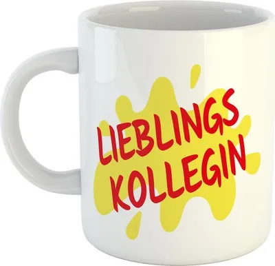 Produktbild von Huuraa Kaffeetasse Lieblings Kollegin Geschenk Tasse Weiß 330ml Lieblings Kollegin Präsent