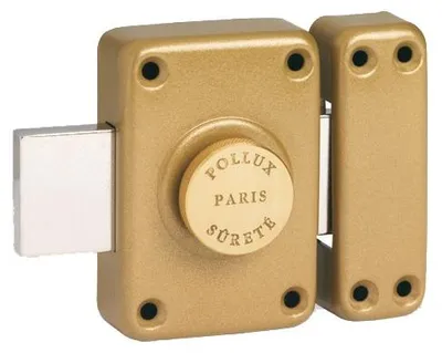 Image de Verrou à bouton GHB 5 ailettes longueur 95 mm cylindre de 45 mm - POLLUX - 103510