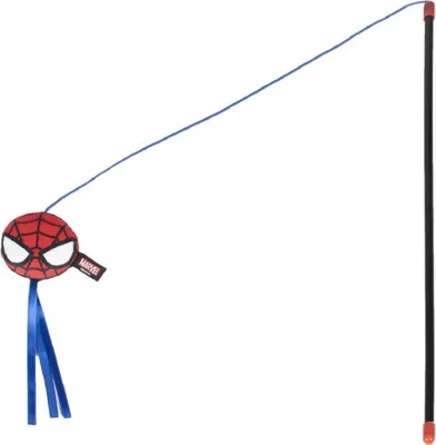 Image de Canne à pêche Spiderman pour chats - Stimule le mouvement et l'instinct de chasse