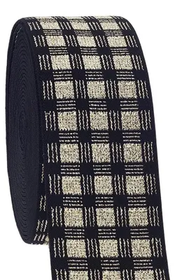 Elastikband Karo 40 mm x 4,57 m Polyester Schwarz
