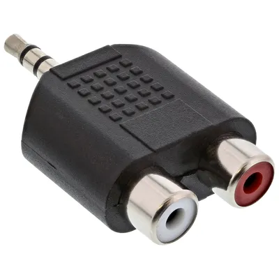 Immagine prodotto di InLine® Adattatore Audio, 3,5mm Jack maschio a 2x RCA femmina, Stereo, Y form