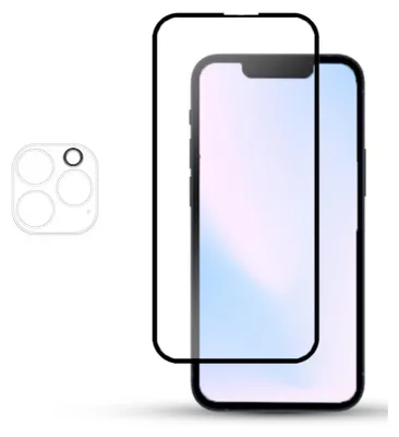 Produktbild von 1-Pack IPHONE 13 PRO Displayschutzfolie und Objektivschutz aus 9H gehärtetem Glas